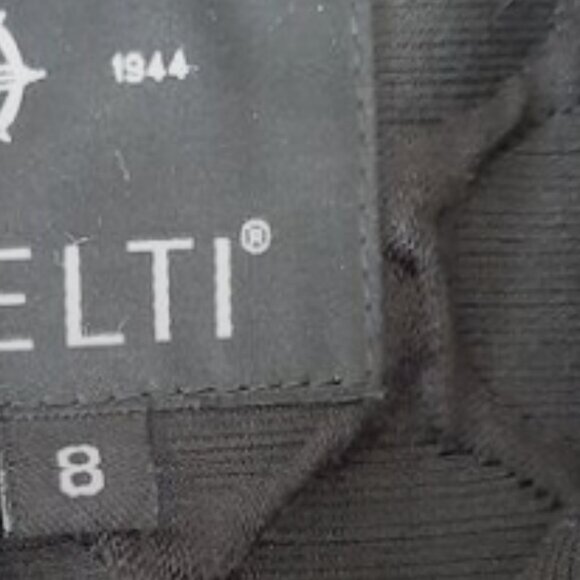 NOVELTI / Textural Tonal Polka Dot Fabric Modern Coat Jacket Sz 8 - Picture 13 of 13